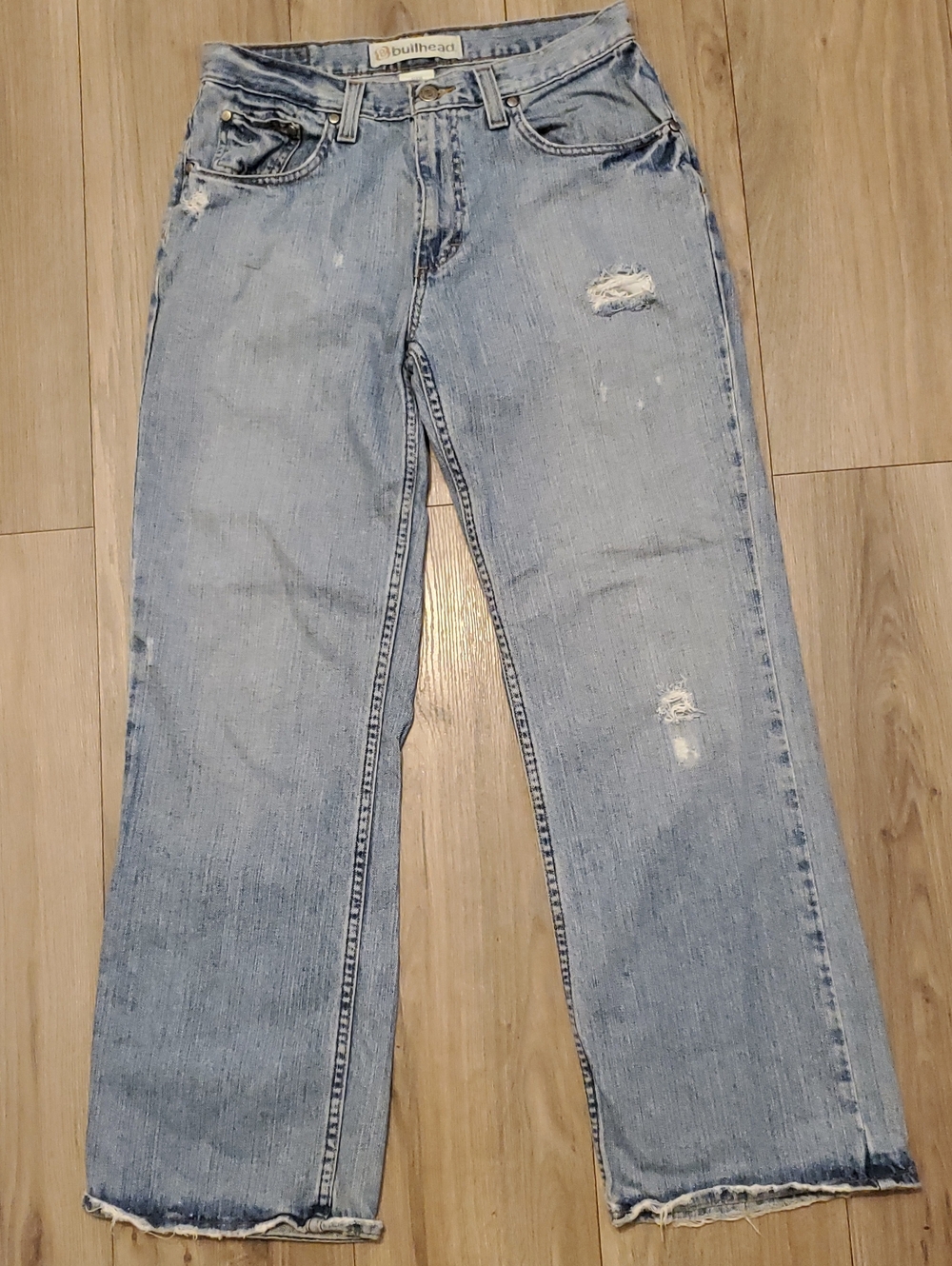 Light Blue Distressed Womens Jeans